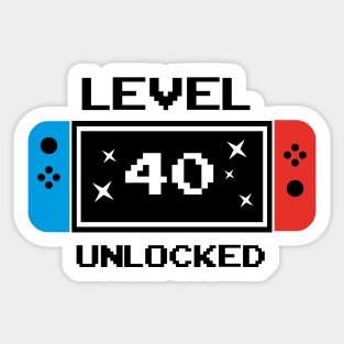 Level 40 unlocked Sticker